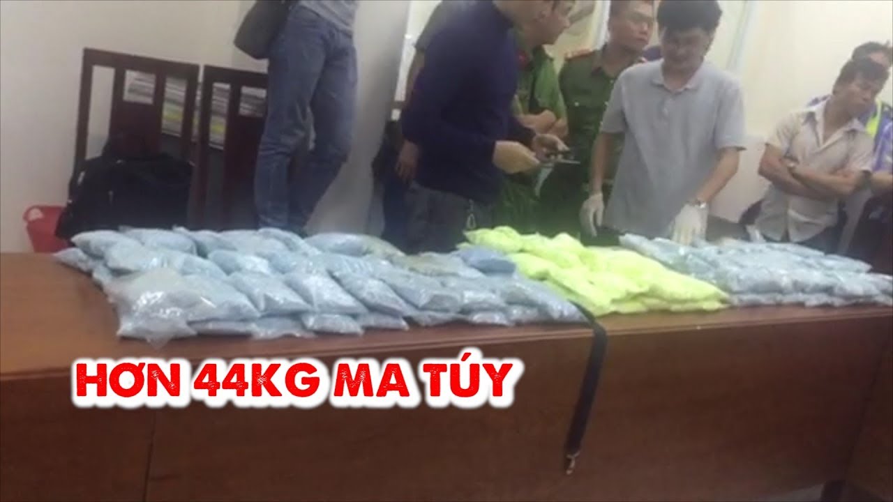 Thu giữ 44 kg “hàng trắng” trong đường dây ma túy xuyên quốc gia cực lớn