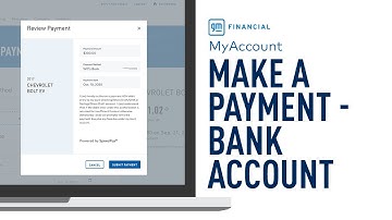 Make a Payment with a Bank Account | GM Financial