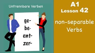 Learn German | untrennbare Verben | German for beginners | A1 - Lesson 42