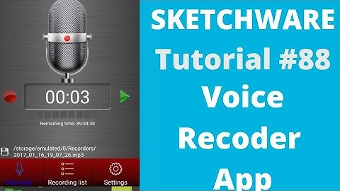 Voice recorder app in sketchware||tutorial#88||Dakat Studio