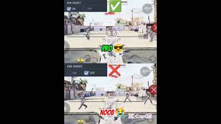 AIM ASSIST Settings in CODM BR 💯🔥 #callofdutymobile