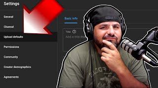 How To Create Default Upload Settings on YouTube