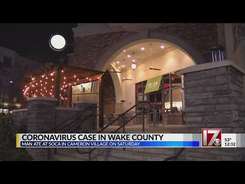 Wake County man diagnosed with coronavirus ate at Cameron Village restaurant