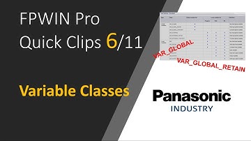 #6 FPWIN Pro 7: What are Variable Classes?