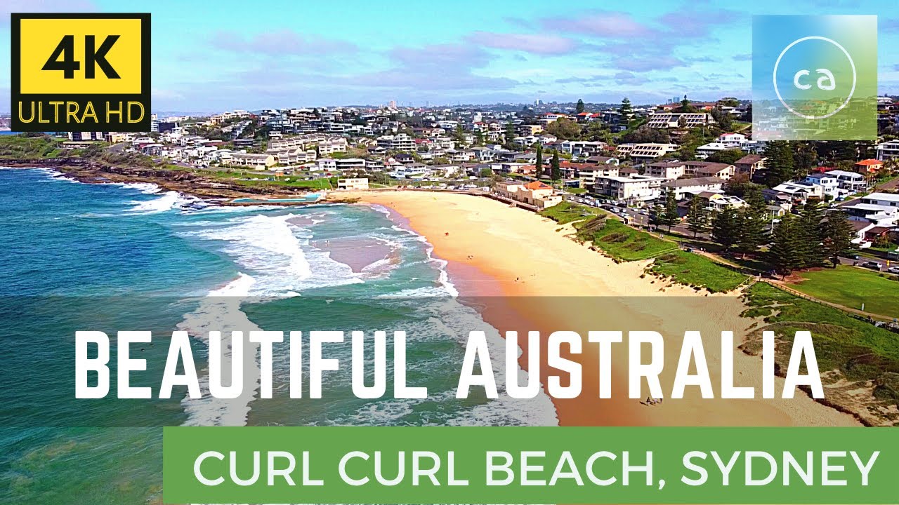 [4K Ultra HD] Curl Curl Beach, Sydney Australia - Calming, relaxing, soothing, study music