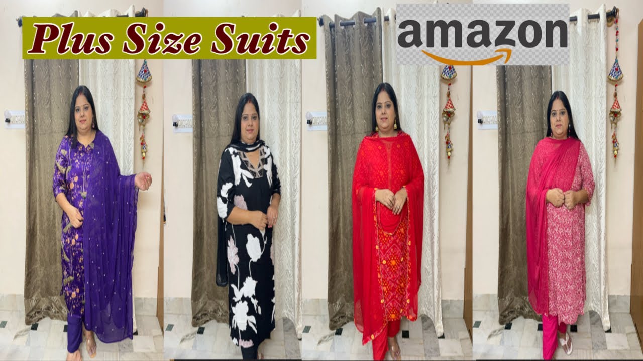 Beautiful Plus Size Suits Collection From Amazon|| Festive Wear||