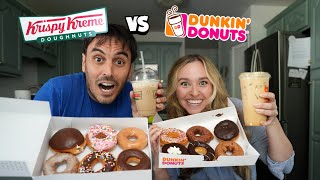 KRISPY KREME vs DUNKIN DONUTS | Who Has the Best Donuts??