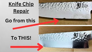 Restoring a Damaged Shun Knife to Razor Sharp