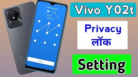 How to set privacy password in Vivo y02t/Vivo y02t me privacy lock kaise lagaye/privacy App lock 🔒
