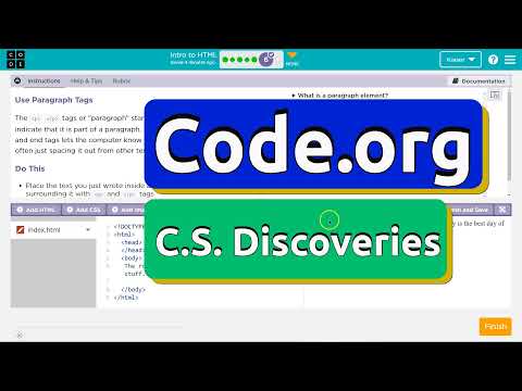 Code.org Lesson 2.6 Intro to HTML | Tutorial with Answers | Unit 2 Web Development | CS Discoveries