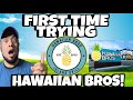 Trying Hawaiian Bros for the First Time! Huli Huli Wrap &amp; Spam Musubi Review 