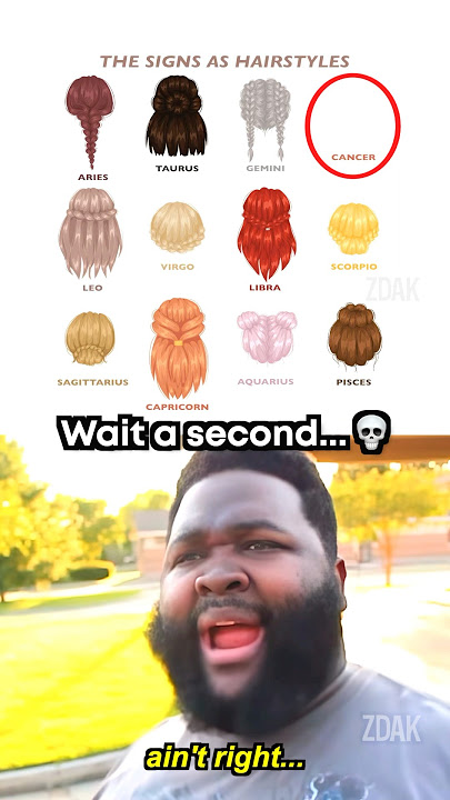 Zodiac signs as hairstyles 💀