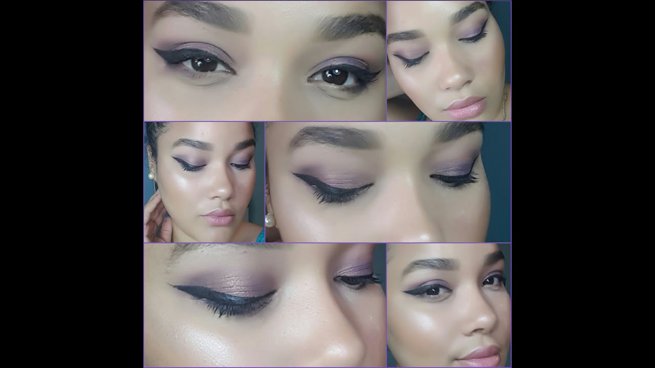 PURPLE EYE LOOK Makeup Tutorial SmashBox Trio Vignette YouTube