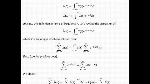 Derivation of Poisson summation formula