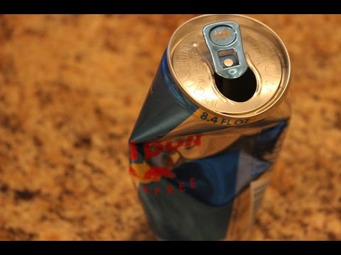 Refilling an Empty Can of Red Bull