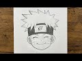 كيفية رسم ناروتو سهل للمبتدئين رسم ناروتو