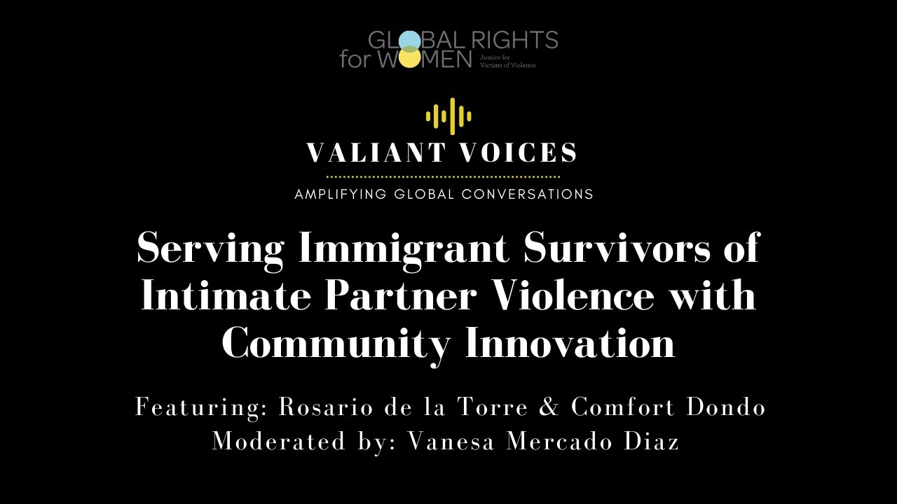 Serving Immigrant Survivors of Intimate Partner Violence with Community ...