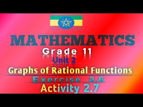 Grade 11 Maths unit 2 Graphs of Rational Function|| Maths With Fikru ...