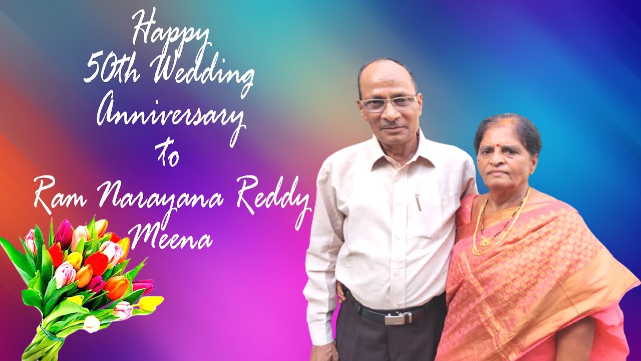 RN Reddy with Meena ||50th Wedding Anniversary Celebrations ...