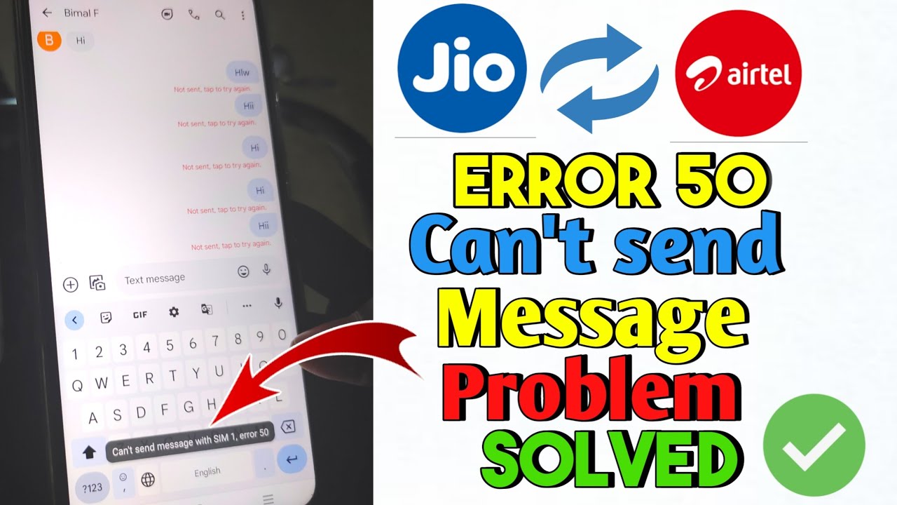 Can't Send Message ERROR 50 After SIM Replacement (PORT) Problem Solved ...