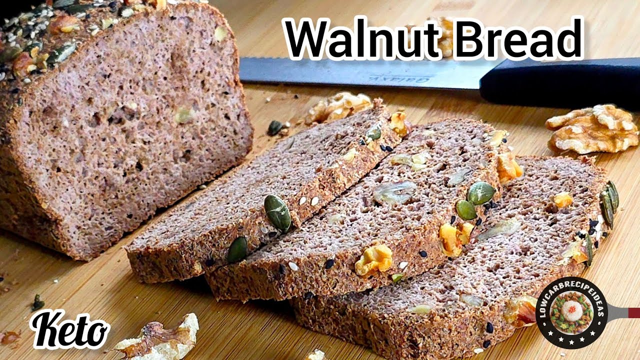 Keto Walnut Bread | Remake of V1.0 | Better than almond bread | Light, soft & fluffy