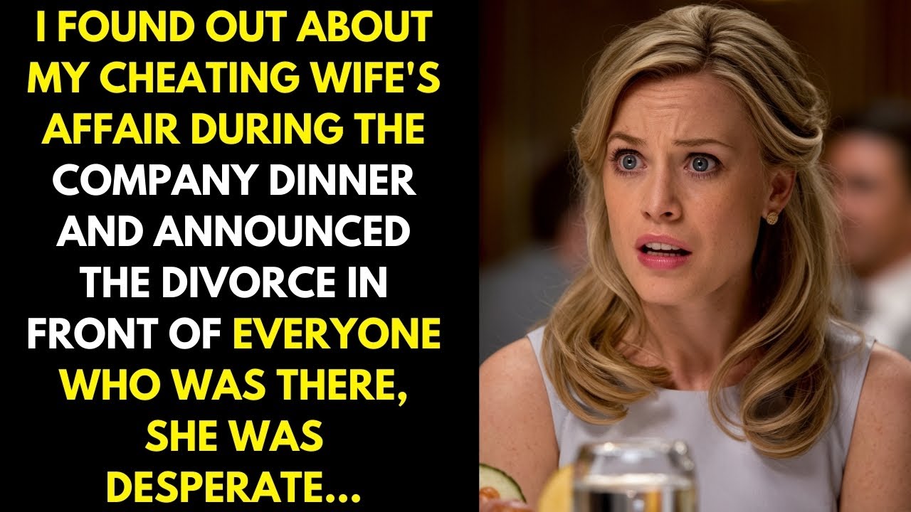 I discovered my cheating wife's affair during the company dinner and announced the divorce...