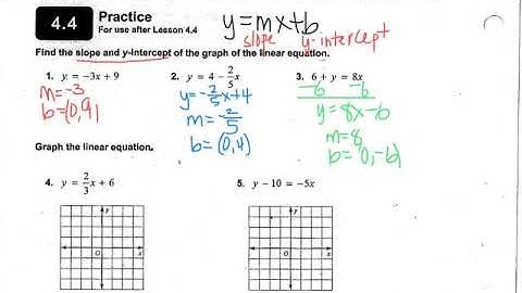 Math 8 - 4.4 Review Video