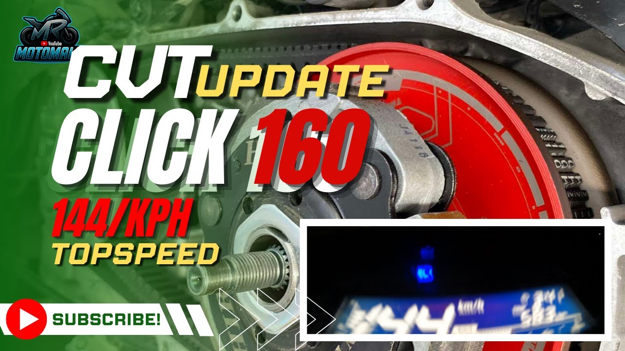 CVT UPDATE HONDA CLICK 160 🔥🔥 | FULL CVT SET | HIRC Pulley Set | RS8 Torque Drive | HIRC Clutch Asse