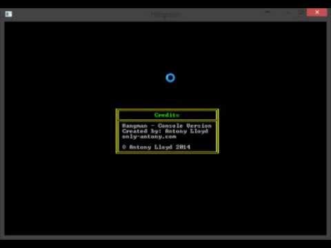 Hangman - Console Game V2