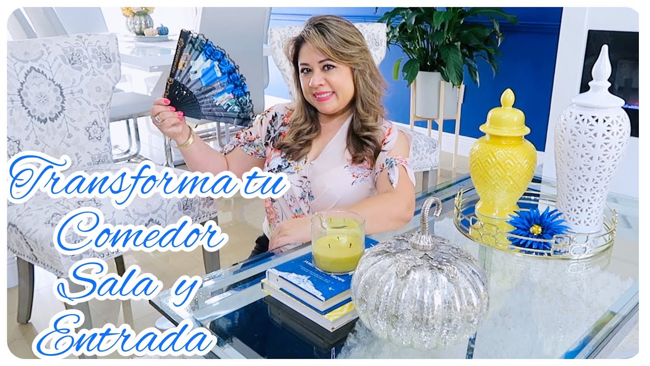 IDEAS PARA DECORAR LA SALA, COMEDOR Y ENTRADA JUNTOS  // TRANSFORMA Y DECORA FACIL  Y ELEGANTE