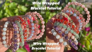 Wire Wrapped Bracelet Tutorial | Wire Jewelry Tutorial | Easy Wire Bracelet Tutorial | Handmade screenshot 3