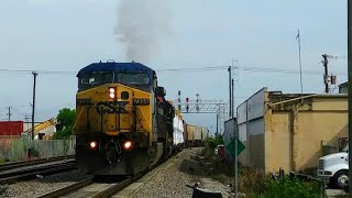 CSX empty rock train O721-18 lead by oldie 7894