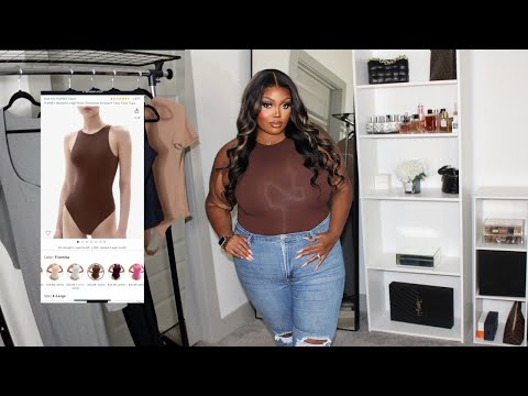 SHEIN BASICS & SKIMS DUPES TRY ON HAUL, UNDER $25, PLUS SIZE CURVE 2X -  3X