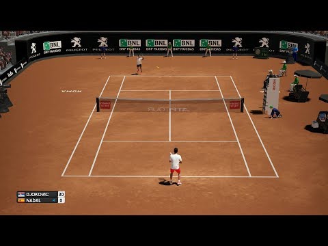 AO International Tennis - Novak Djokovic vs Rafael Nadal - PS4 Gameplay