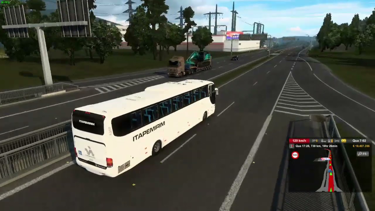 PRESSÃO NO MARCOPOLO G6🚀!!!BATI NO PE DE BREAK KK!! ETS2