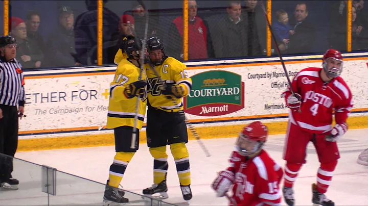 Men's Hockey: Merrimack dominates top-ranked Boston University 3-1