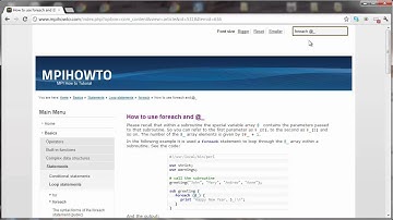 Perl Tutorial - How to use foreach and @_