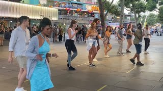 Central London Dancing underbridge