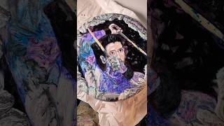 DIRTY POUR and Final Results on the Drumhead Portrait of Rob Pierce Drummer of Flat Black