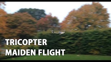 Low budget tricopter maiden flight - Building guide included in description