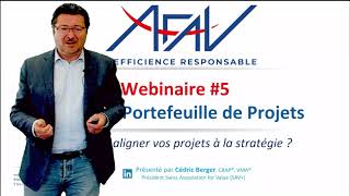 Webinaire #5 AFAV  - Aligner Projets et Stratégie par la Valeur
