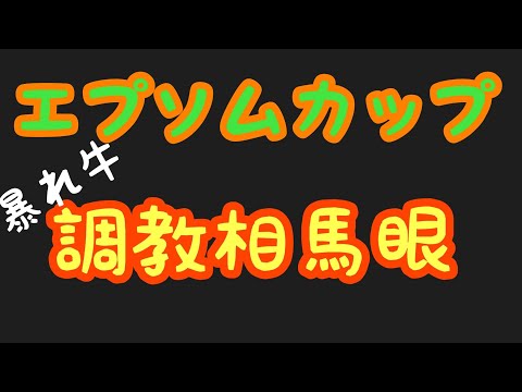 2021年【エプソムカップ】暴れ牛の調教相馬眼