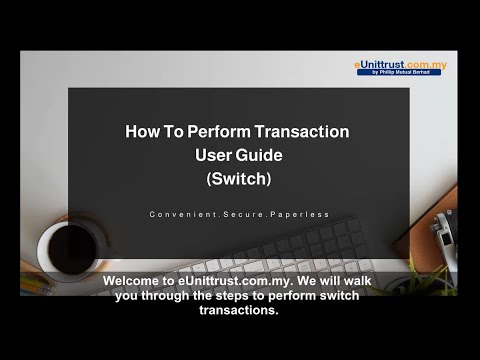 How To Perform Transaction User Guide - SWITCH