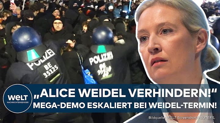 ALICE WEIDEL: Mega-Demonstration eskaliert bei AfD-Wahlkampftermin im Hamburger Rathaus