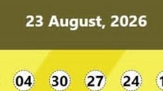 dream Draw lottery result today 23.8.2026 night Boeng7 ROYAL6 MEGA4 #Dreamdraw Dubai  night