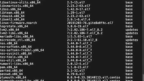 CentOS 7 installing updates with yum