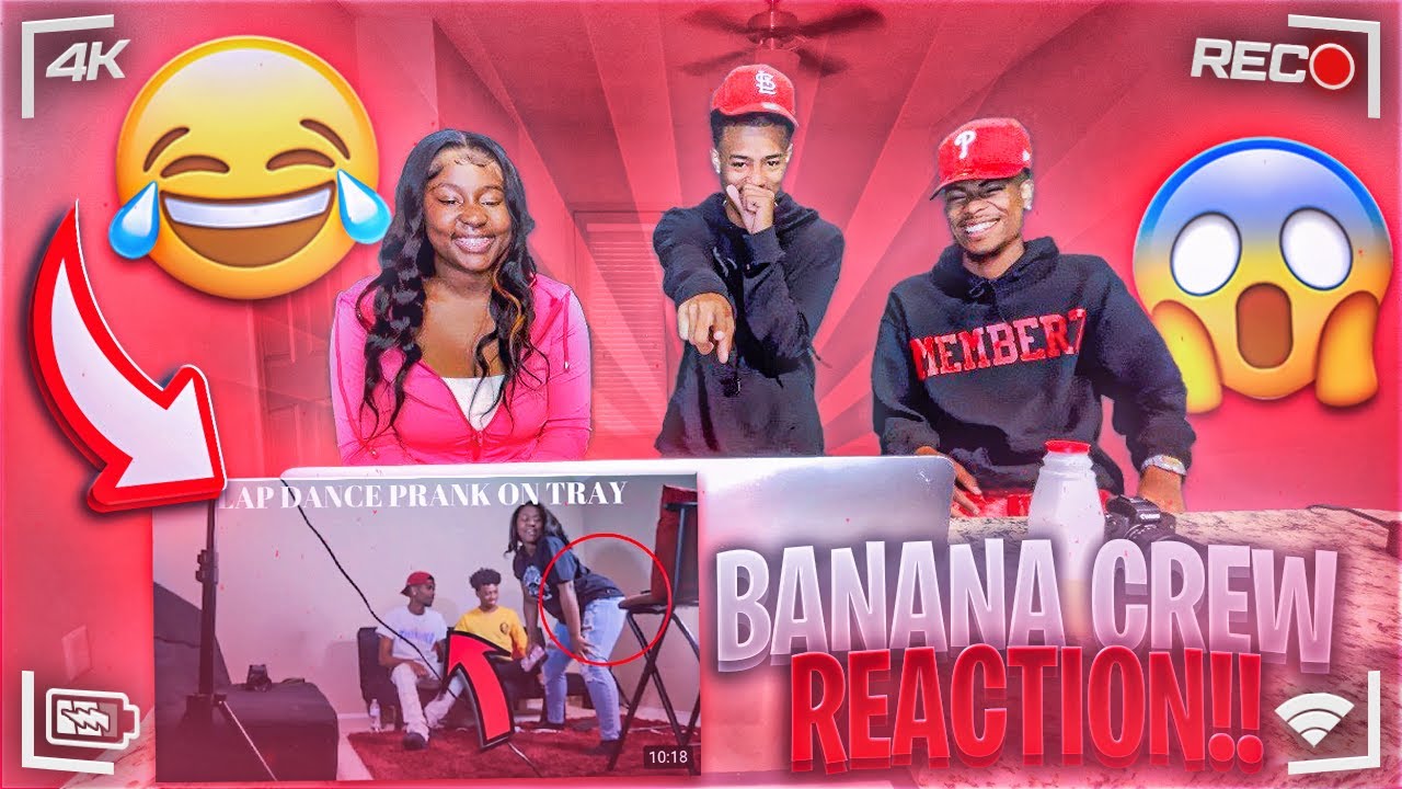 Эйри устраивает Крису особый танцевальный розыгрыш на подносе!! (Реакция команды Banana Crew)