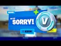 FREE V-BUCKS for ALL PLAYERS! (Refund)