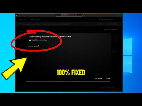 Fix GeForce Experience installation Cannot continue - an error occurred Try Again | How To Fix it ✅