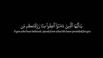 سورة البقرة/ الآيات {254}/القارئ: محمد هشام/كروما/قرآن خلفية سوداء